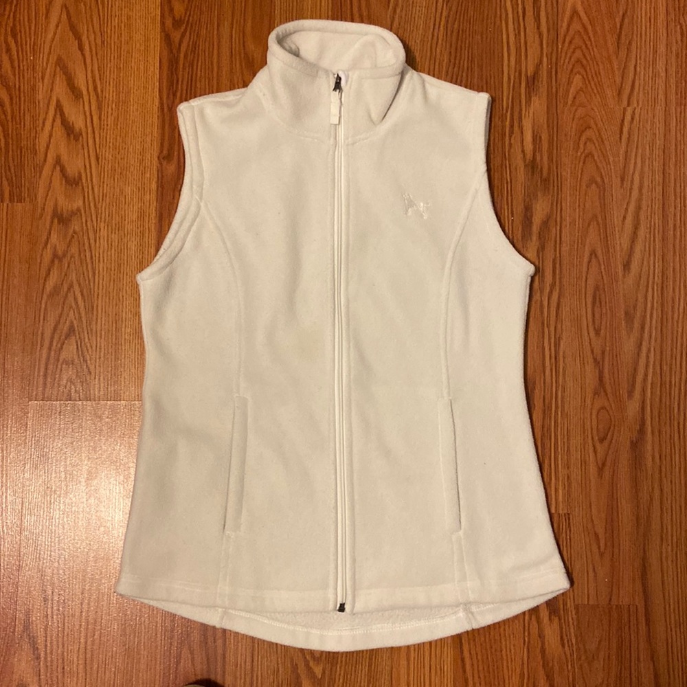 White The Black Dog fleece vest